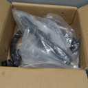 ALL-CARB Go Kart 300mm Steering Wheel Steel Kit Gear Rack Pinion 320mm Adjustable Tie Rod Rack Shaft Assembly Replacement for 110cc Go Kart