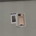 SSLOTSCASE for iPhone 17 Case with Wallet & Sliding Lens Cover & Kickstand & Credit Card Holder & Camera Stand, Heavy Duty Shockproof Military-Grade Protection Case Cover for iPhone 17 2025, Rose Gold