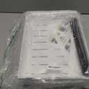 2 Pack Pull Out Cabinet Organizers Expandable, Plastic Slide Out Drawers for Kitchen, Bathroom, Pantry, Under Sink Storage, Pull Out Drawers Fixed with Adhesive Nano Film (White, 11.6''-17.5'')