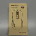 TECKNET Bluetooth Mouse, [ USB + BT1 + BT2 ] Wireless Mouse for Laptop, Silent Click, Ergonomic Design, 4800 DPI Computer Mice Wireless, Dual Mode for Laptop, Computer, iPad, MacBook (Black)