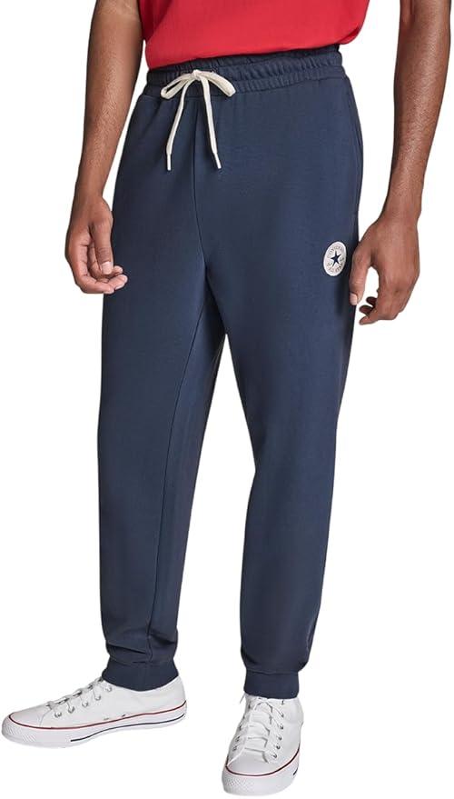 Converse Men's Standard Fit Core Chuck Patch Pant, Blue, M