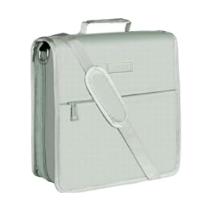 SUNEE Zipper Binder 3 Ring, 3 Inch O-Ring with Handle and Shoulder Strap, 500-Sheet Capacity, Multi-Pockets for Middle School Organizer Binder with Zipper, Gray