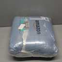 PetAmi Fluffy Waterproof Dog Blanket for Bed Large Dogs, Soft Warm Pet Sherpa Throw Pee Proof Couch Cover, Reversible Cat Blanket Sofa Crate Kennel Protector, Washable Mat (Dusty Blue, 60x80)