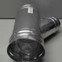 TOP-VIGOR 6 x 6 x 4 Inch Wye Shape Duct Splitter, 45 Degree Dust Fitting Adapter, 3 Way Duct Hose Connector, Galvanized Steel Branch for Exhaust Fan, Dryer Vent Hose, Industrial HVAC Ventilation