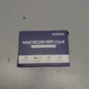 WiFi 7 Wireless Card Intel BE200 NGW, Bluetooth 5.4, 5800Mbps M.2/NGFF Network Support Windows 10/11 (64bit), Linux, Not Support AMD, Only Supports Intel 12th Generation and Above CPUs