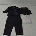 Boys' Suits Slim Fit 5 Pieces, Formal Suit Set for Wedding Teen Toddler Boy Dress Black, Size: 2T