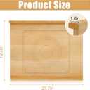 Reversible Wood Pastry Board 20"X24"with Engraved Ruler, 20"L x 40"W