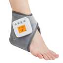 AOBOCO Cordless Ankle Massager with Heat - 3000mAh Ankle Heating Pad for Achilles Tendonitis and Plantar Fasciitis, Rechargeable Heated Foot Brace Wrap, 3 Vibration Mode, Auto Shut Off