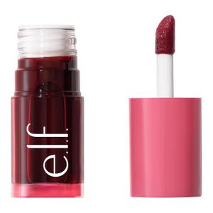 e.l.f. Sheer For It Blush Tint, Multi-Use, Long-Lasting Lip & Cheek Makeup, Creates A Natural Flush Finish, Vegan & Cruelty-Free, Left On Red