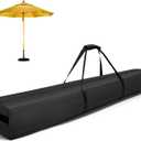 Patio Umbrella Storage Bag 67 Inch Waterproof Oversized Outdoor Beach Umbrella Carrying Bag (Black)