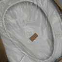 Bemis 7300SLEC Slow Close Toilet Seat, Easy Clean Hinges and Durable Plastic Seat, Made in USA, Elongated, White