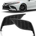Fog Light Cover Lamp Frame Compatible with 2021-2023 Toyota Camry SE XSE Replacement for TO1039243 TO1038243 81481-06240 81482-06200 (2021-2022 Camry)