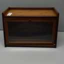 ETMI Vintage Bread Box for Kitchen Countertop - Retro Brown Bread Storage Box Breadbox