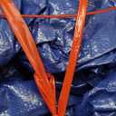 18Ft Pool Covers for(14Ft)Above Ground Pools, Winter Pool Cover,Heavy Duty Above Ground Pool Cover Includes Winch and Cable,UV Protection, Strength&Durability,Blue/Black (Cover Only)