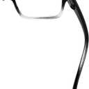 (Must Buy Both Eye) Black Clear-Right Eye +0.75 Reading Glasses with Different Strength for Each Eye