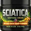Sciatica Nerve Cream with Hemp Oil, Turmeric, Aloe & Lavender Sciatic Nerve Comfort Cream for Lower Back & Legs 5 oz Non-Greasy Formula for Men & Women Lab Tested, Made in USA
