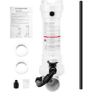 2025 Upgrade R171096 320 Automatic in-Line Chlorine/Bromine Feeder with Chlorinator Tube & Bushing Compatible with Rainbow's 320 Designed for Pools and Spas Return Line