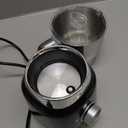 6in1 Electric Milk Frother and Steamer with Detachable Cups, Automatic Cold and Warm Foam Maker for Lattes/Cappuccinos/Hot Chocolate, Dishwasher Safe Black