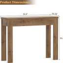 Armocity Console Table, Small Farmhouse Wood Entryway Table, Sofa Tables Narrow Long Behind Couch, Entry Table for Entrance, Hallway, Living Room, 32", Brown Oak