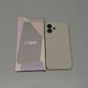 For iPhone 16 Plus Case, Liquid Silicone Case with Camera Protection Soft Gel Rubber Cover with Microfiber Lining Shockproof Protective Phone Case for iPhone 16 Plus 6.7", Stone