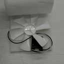 PlusRoc RV Vent Fan Replacement 6 inches RV Exhaust Bathroom Ventilation Roof Ceiling Fan 12V D-Shaft Motor White Blades Compatible with Heng's Elixir Jensen, 130 CFM