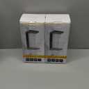 Juyace 18w Outdoor Porch Lights Exterior Lighting Fixtures Wall Mount Rectangular Modern Patio Sconces 1800Lm 6000k Aluminum Black IP65 for Garage House Front Door Entryway (2 Pack)