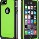 ImpactStrong for iPhone 7/8 Case, Ultra Protective Case with Built-in Clear Screen Protector Full Body Cover (Lime Green)