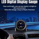 Water Temperature Gauge with 1/8NPT Sensor & Bracket 150C Digital LED Display Water Coolant Temperature Gauge for Cars Trucks Ships Vehicle Automotive Boat Marine 2/52mm (Blue)