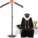 Bucherry Graduation Cap and Gown Display Stand Adjustable 16-27.6 Inch Graduation Gown Jersey Display Rack Shirt Mannequin Stand for Grad Clothing Dress Party Supplies