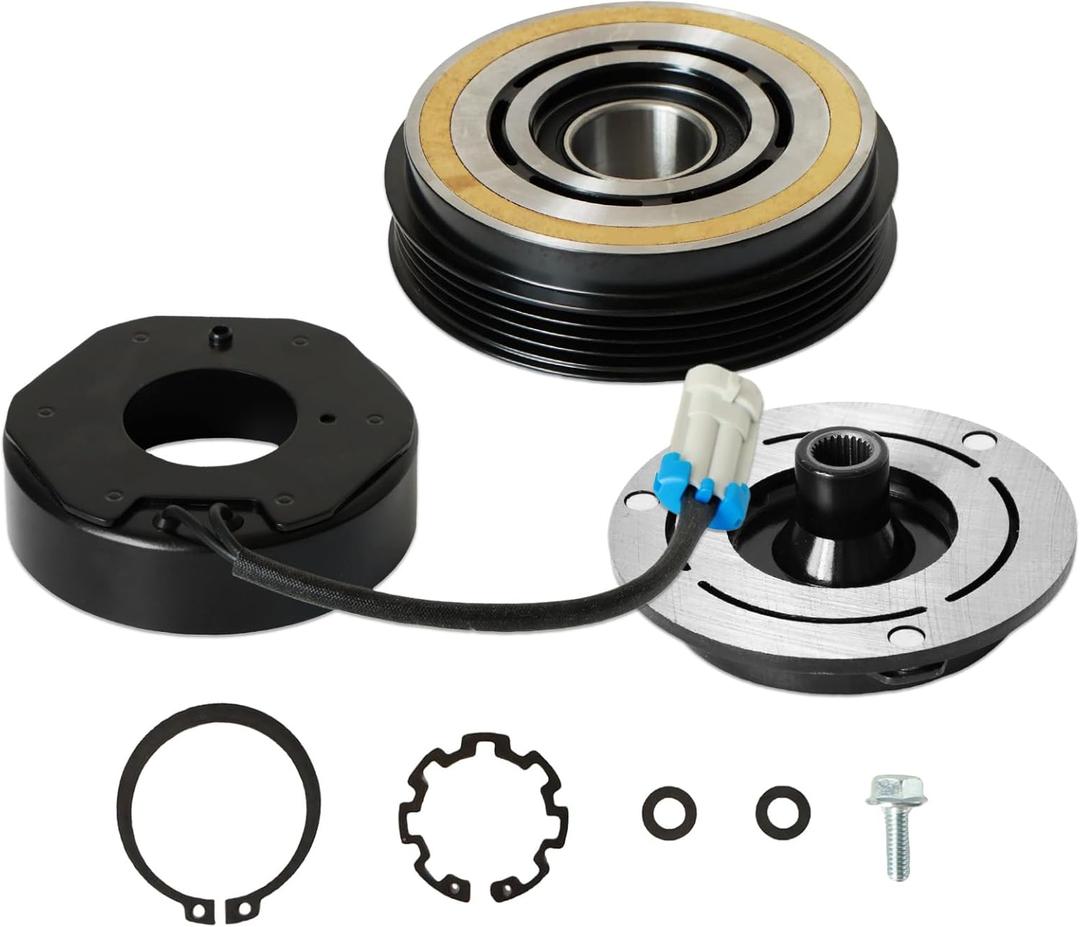 1805 AC Compressor Clutch Kit 10S20F FS784550SR Fits for 2000-2013 Silverado 1500 5.3L, for 2003-2009 Silverado 1500 6.0L Repair Replacement Assembly Aftermarket Replacement