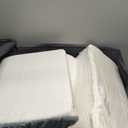 Kingfun 4pcs Orthopedic Bed Wedge Pillow Set for Sleeping, Memory Foam for Sleeping,Breathable Triangle Pillow Wedge, Post Surgery Memory Foam for Back, Leg Pain Relief, Sitting (Grey)