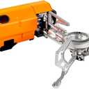 GSI Outdoors Selkirk 270 Butane Stove  Lightweight, Compact Camping Stove with High-Output Burner, Wind Guard, and Piezo Ignition for Outdoor Cooking