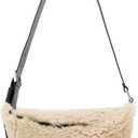 AllSaints Luna Shearling Xbody Natural/Black W220XD One Size