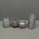 Blushtier 55 Pcs Mini Loaf Pans with Lids and Spoons 6.8 oz Rectangular Aluminum Foil Baking Pans Mini Cake Tins for Bread Desserts(Pastel Color, Rectangle and Circle Style)