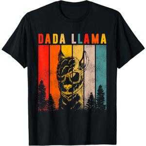Dada Llama Daddy Cute Men Fathers Day Gift Idea T-Shirt, Size M