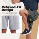BOOJO 3 Pack Gym Basketball Mens Shorts - Quick Dry Black Workout Athletic Shorts with Pockets for Casual Running (XXXL)