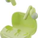 Skullcandy Smokin Buds Wireless Earbuds, Bluetooth Headphones, Noise Isolating Fit, Up to 20 Hours Battery, IPX4 Sweat and Water Resistant, Microphone for iPhone Android - Matcha