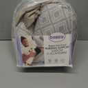 Boppy Anywhere Nursing Pillow Support, Latte Rattan with Stretch Belt that Stores Small, Breastfeeding and Bottle-feeding Support at Home and for Travel, Plus Sized to Petite, Machine Washable