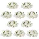 NUPTIO White Flower Balls for Wedding Table Centerpieces, 10 Pcs Fake Rose
14.2 inch Diameter, Artificial Floral Arrangement for Party Event, Birthday, Quinceanera, Bridal Shower Decorations