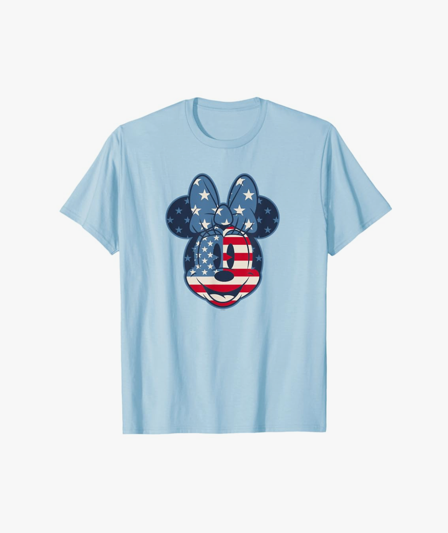 Disney Minnie Mouse Vintage Americana Fourth of July T-Shirt,M