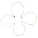 Chic Pearl Headbands for Women Delicate Band Hairband 4pcs Beautiful Girl Pearl Hand-made Hairbands