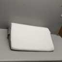 Bedluxe Wedge Pillow, 10 inch Bed Wedge Pillow for Headboard, Pillow Wedge for Acid Reflux Relief, Sleeping, Back Pain Relief, Snoring, Triangle Pillow Wedge - Cooling Memory Foam Top, White/Grey