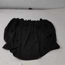 Women's Off Shoulder Top Ruffle Long Sleeve Chiffon Blouse Casual Loose Shirts (Large, 01 Black)