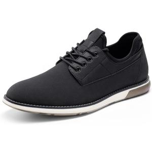 Bruno Marc Men's Plain Toe Oxford Shoes Business Formal Derby Dress Sneakers Crossflex GentEdge, Size 14, Black, BMUMOX2510