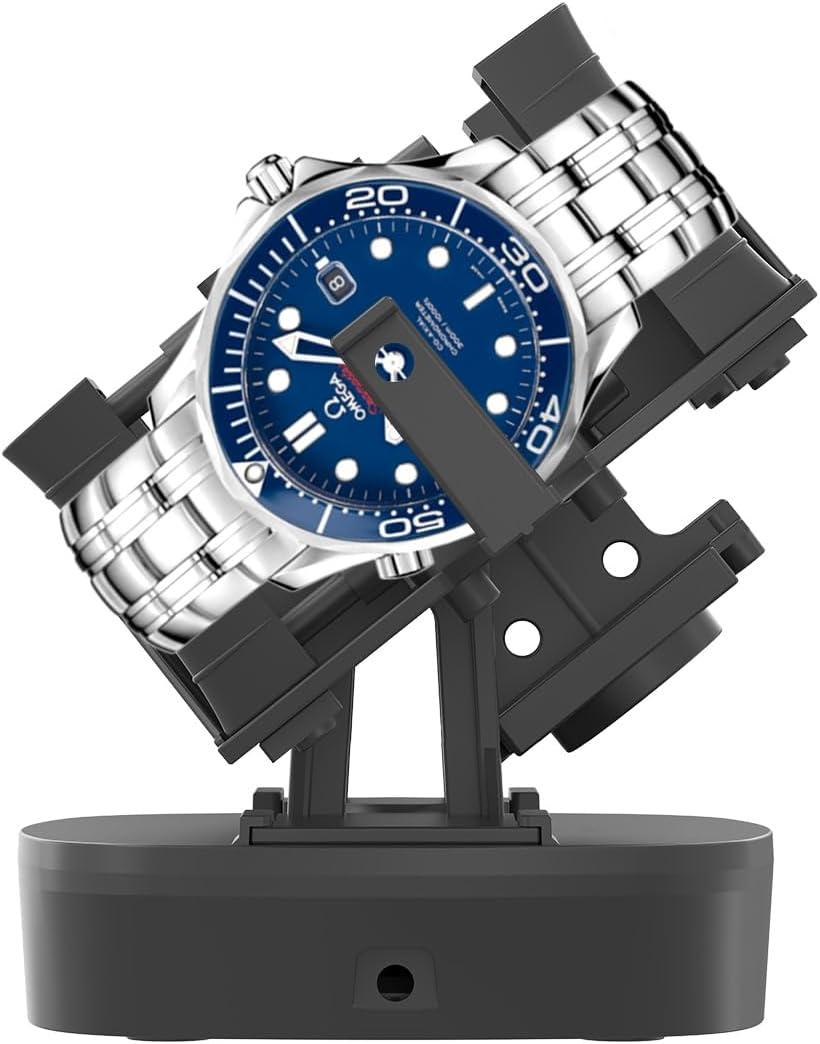 Watch Winder for Automatic Watches, Timer Shutdown Function, Support Single and Double Watch Spinner, Self Winding Turner, Rotating Device