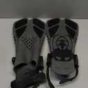 Greatever Snorkel Fins Adjustable Buckles Open Heel Swim Flippers Travel Size Short Swim Fins for Snorkeling Diving Swimming Adult Men Womens (Black)