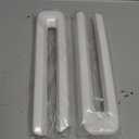 Front Grille Inserts Trim Cover Grill U Bar Cover Frame Decoration Exterior Accessories for Dodge RAM 2018 2019 2020 2021 2022, White