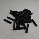 LaSyL 116mm Pre Roll Tubes - 50 Pcs, Waterproof Airtight Odor Sealing Smell Proof Container with Squeeze Pop Top, BPA Free, Black