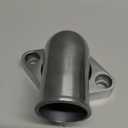 90 Swivel Water Neck Aluminum Polished Thermostat Housing Compatible with SBC BBC Chevy 265 283 305 307 327 350 383 400 396 402 427 454 472 502 348 409 (90 Degrees Style1, Silver)