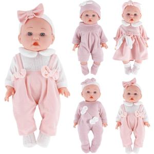 12 inch Doll Clothes and Accessories with Headband Hat Socks 4-Packs for 10 11 12 inch Dolls (Not Include Doll)